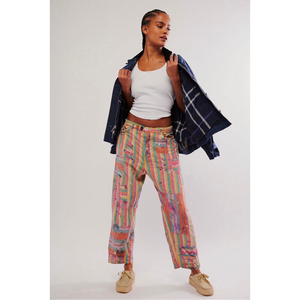 Magnolia Pearl Striped Miner Pants one size - Picture 5 of 12